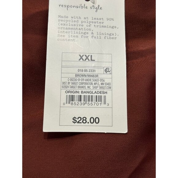 XXL - Womens Maxi A-Line Slip Skirt - A New Day - Brown - Picture 5 of 9